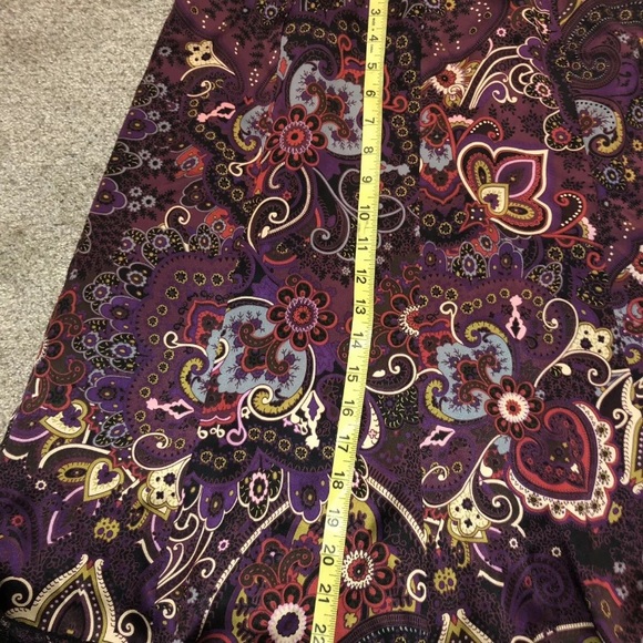 The Limited Satiny A-line skirt multicolored 10 - Picture 7 of 8